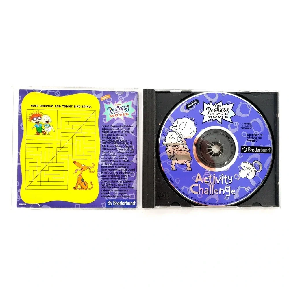 Rugrats Movie Activity Challenge (Windows/Mac, 1999) Complete In Jewel Case